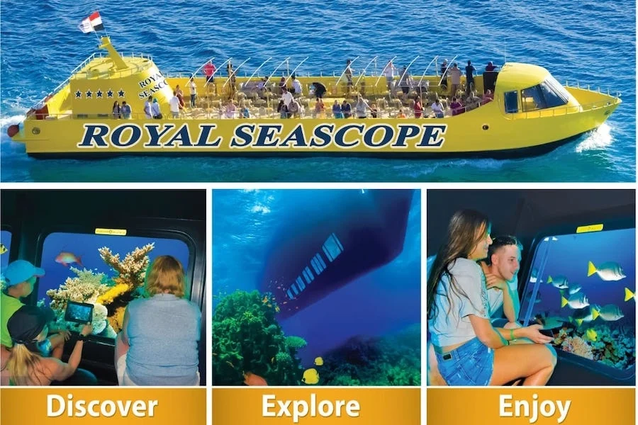 Glass bottom boat Tour in Red Sea Hurghada