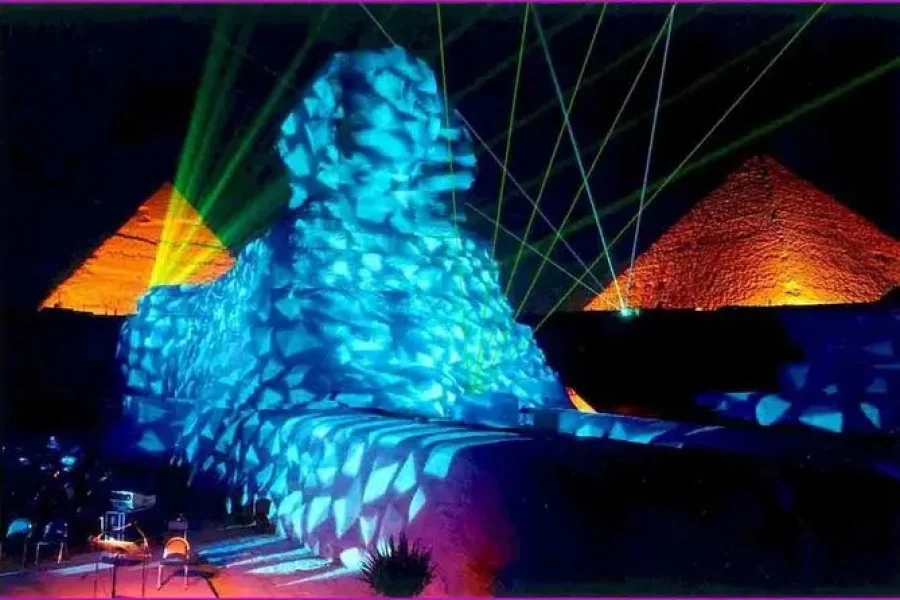 sound and light show pyramids