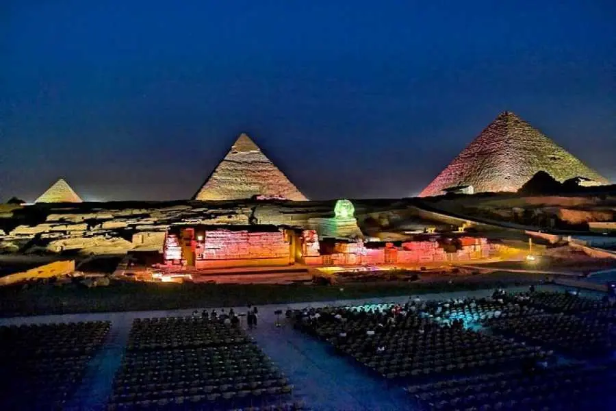 sound and light show pyramids